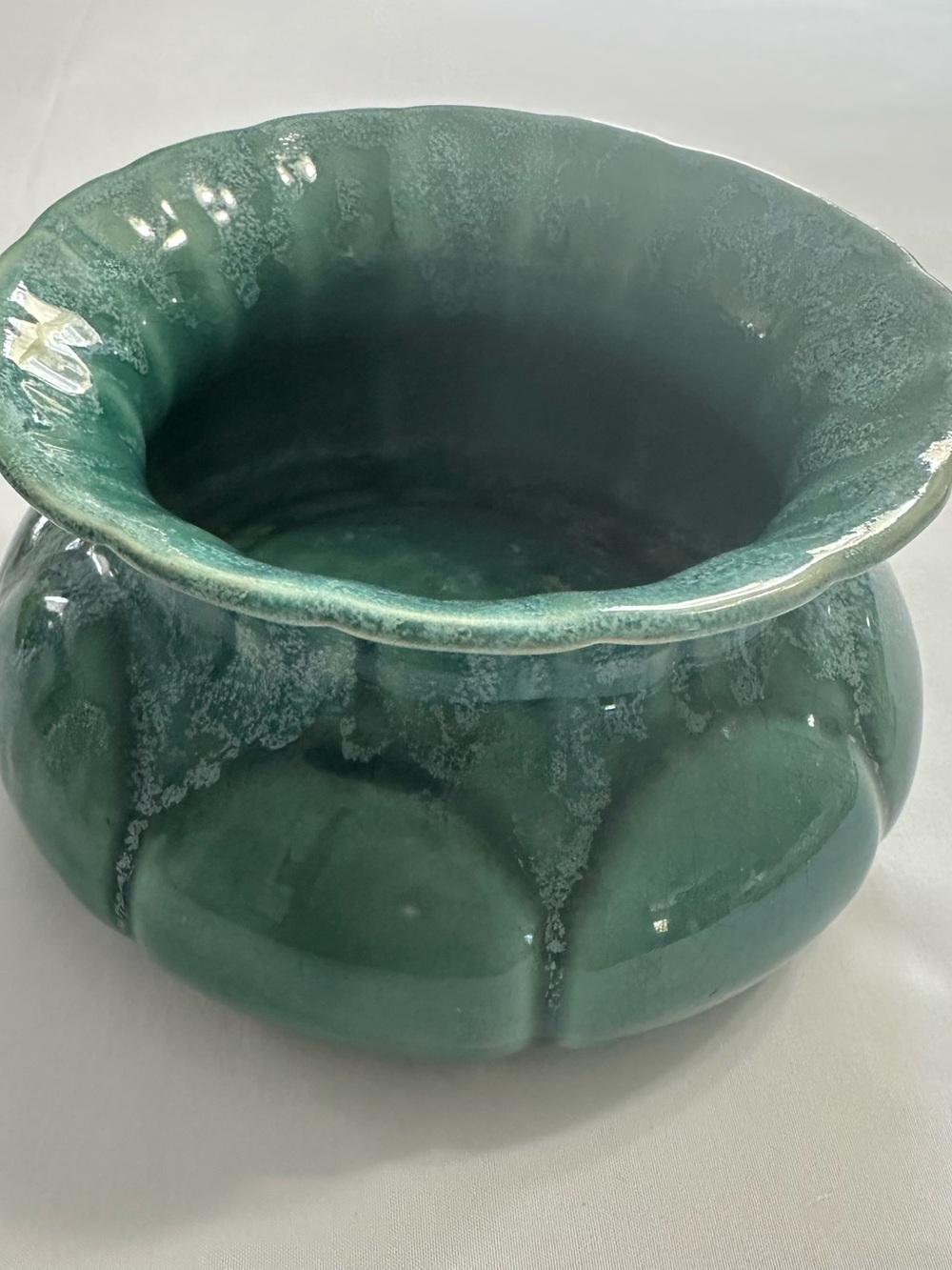 Handcrafted Green Ceramic planter pots